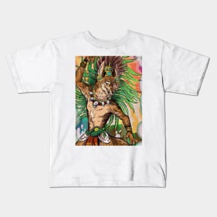 Huehuecoyotl- God of music Kids T-Shirt